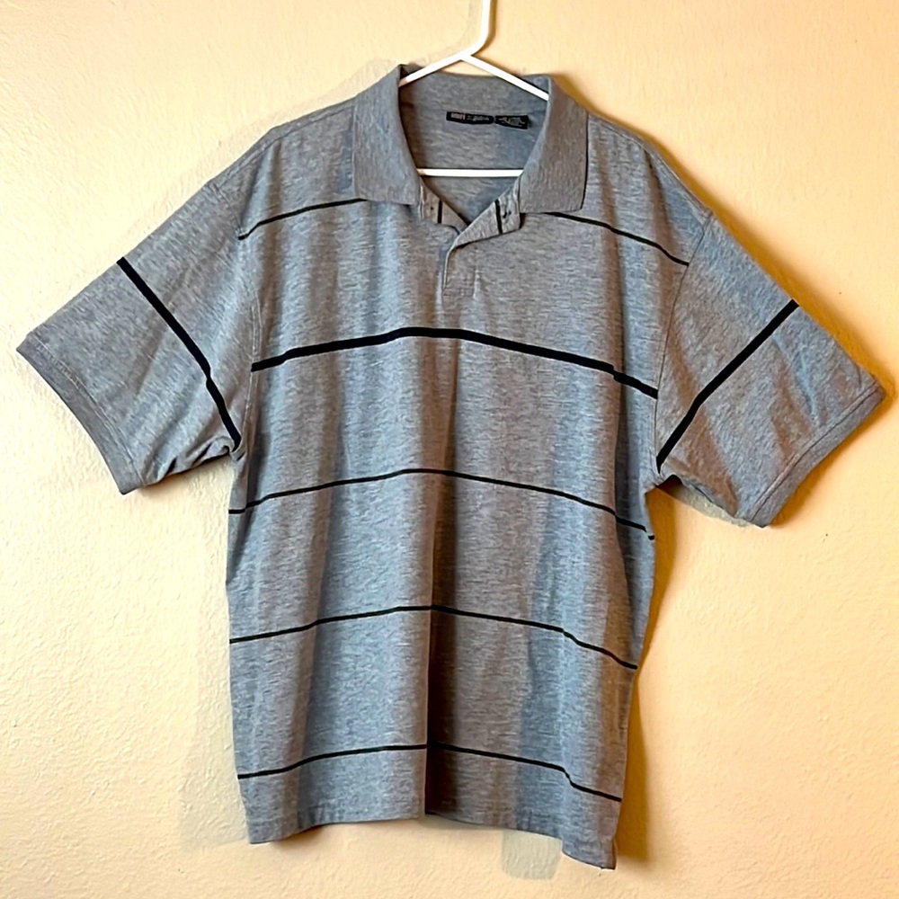 Faded Glory Grey Polo Shirt